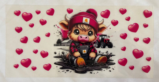 Heart Cow Decal