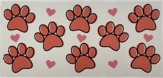 Dog Paws Decal