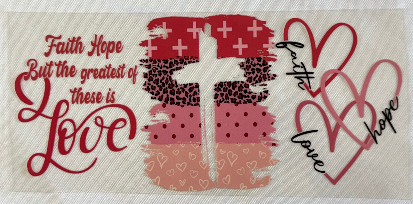 Faith,Love, Hope Decal